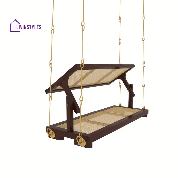 Drishti traditional cane swing with seating and back Swing