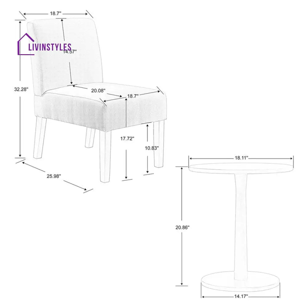Driti Solid Wood Balcony Set