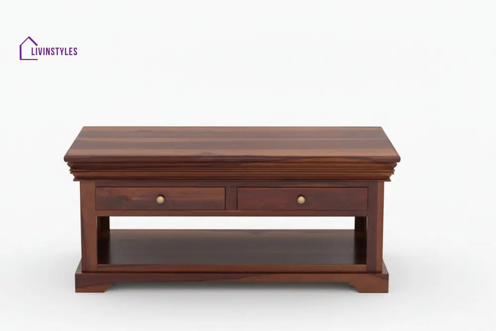 Dung Sheesham Wood Coffee Table for Living Room