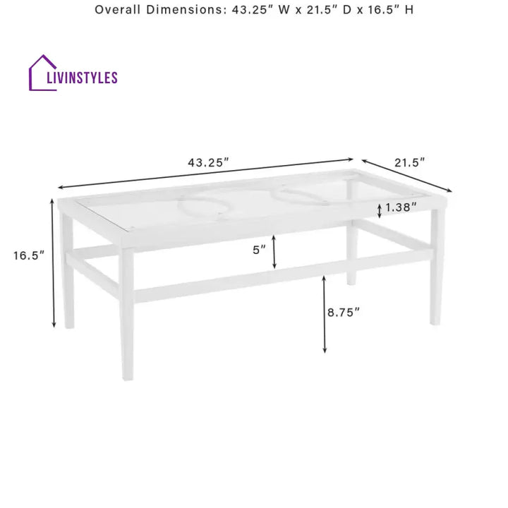 Duval Outdoor Sofa Set 2 Seater 2 Single seater and 1 Center Table (White) - Sofa Sets