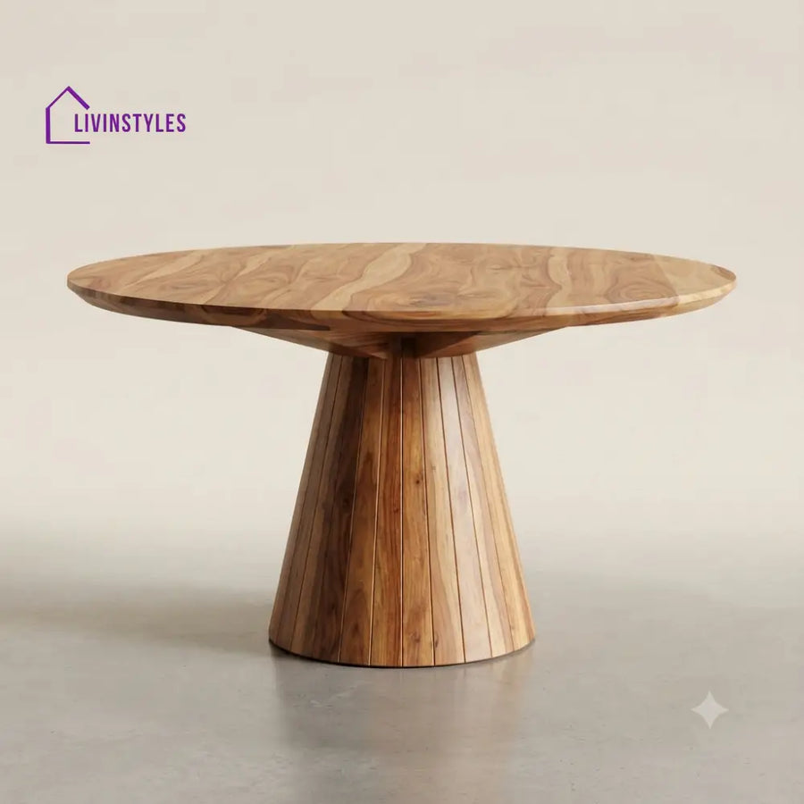 Dyumna Wooden Round Dining Table