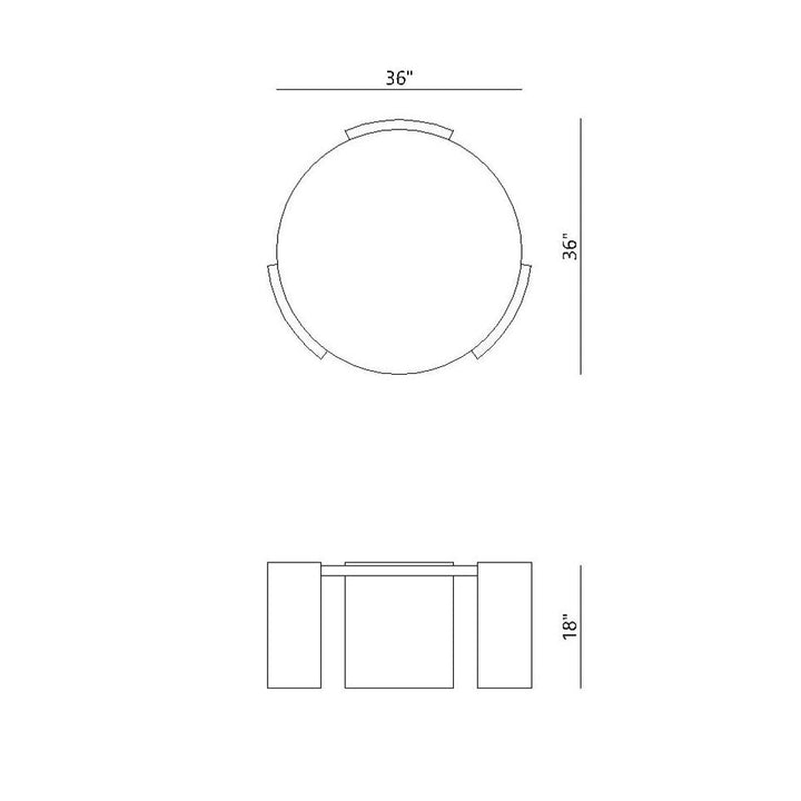 Kirti Set Of Two Coffee Tables With Curved Legs | Elegant Table