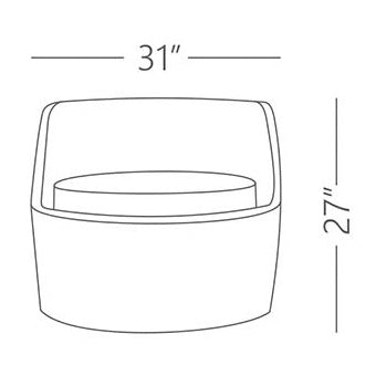 Leo Outdoor Patio Seating Set 2 Chairs and 1 Table Set (Arabica)