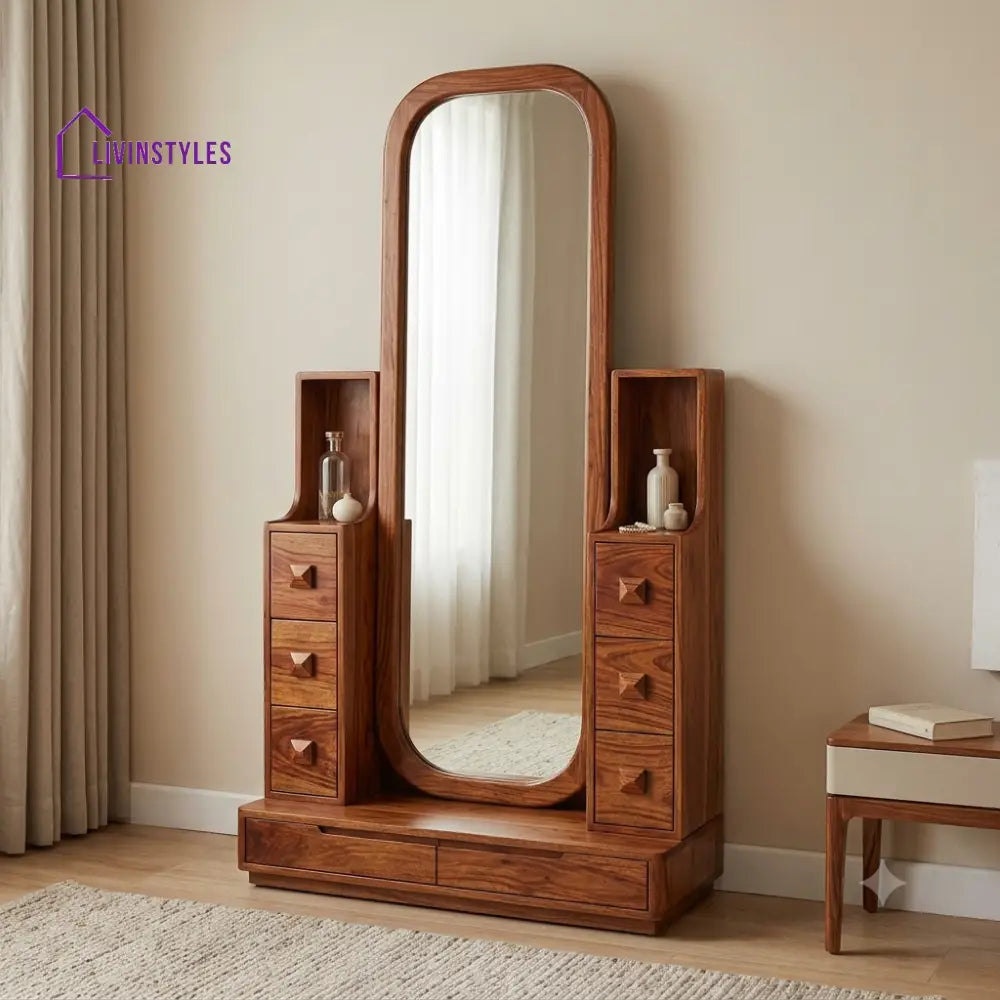 Edouard Premium Solid Wood Dressing Table for Bedroom | New Designer Dressing Unit