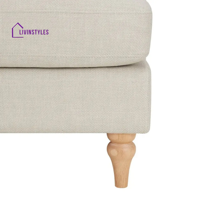 Eduardo Right Hand Chaise Sofa - Beige - Sofas