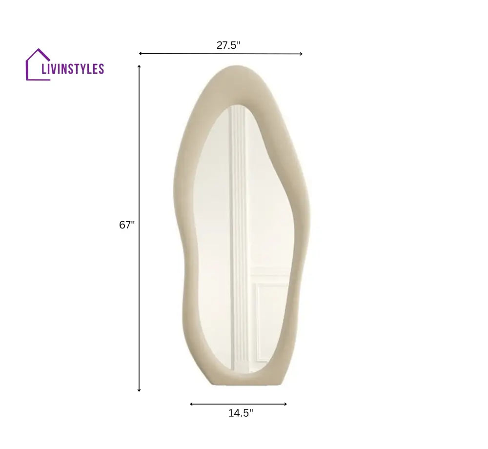 Eesha Arth Upholstered 5.5FT Floor Mirror Mirrors