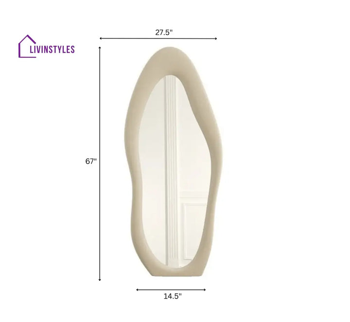 Eesha Arth Upholstered 5.5FT Floor Mirror Mirrors