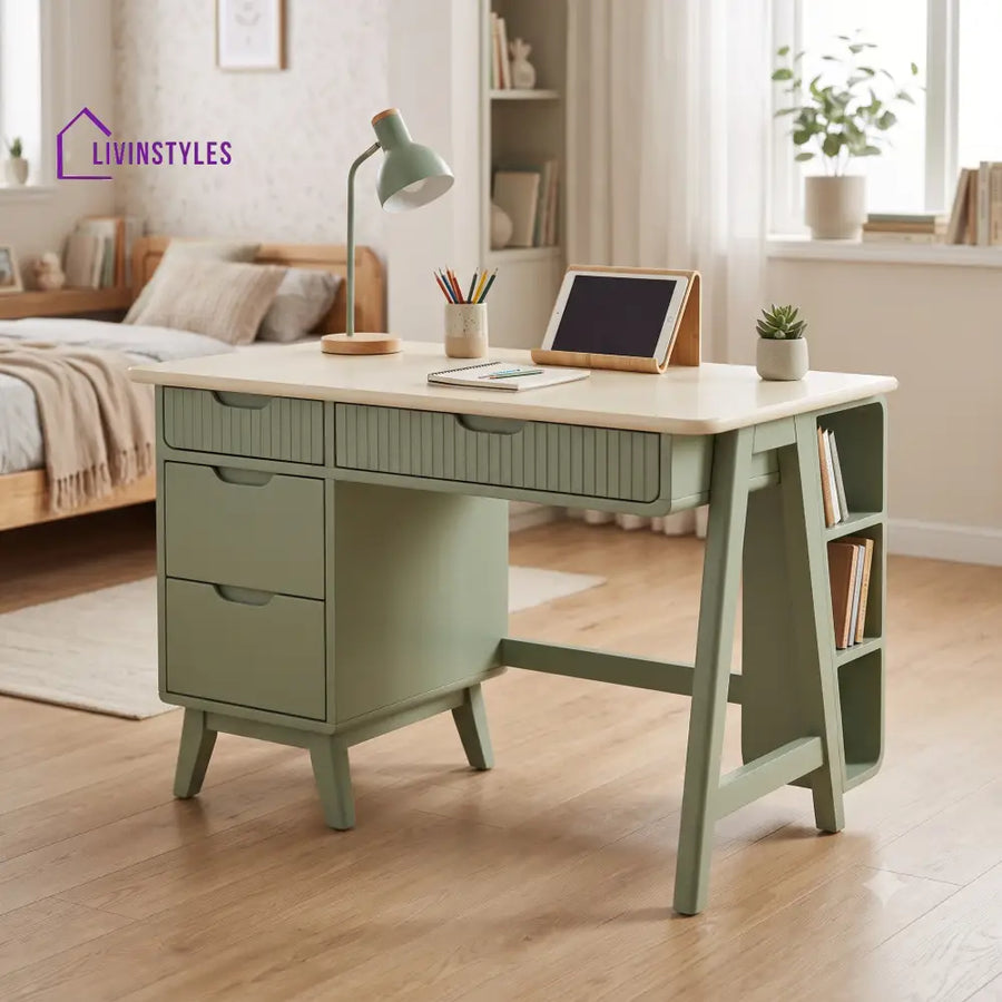 Eesha Mango Wood Kids Study Table | Study Table for Kids