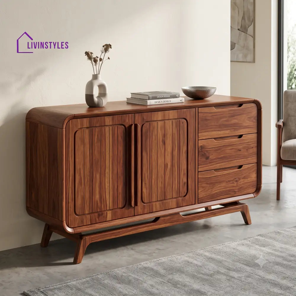 Eesha Premium Wooden Sideboard and Cabinet for Living Room