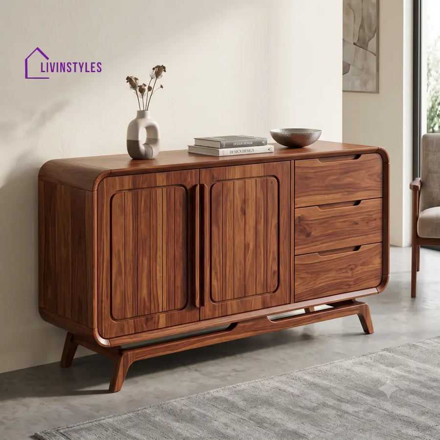 Eesha Premium Wooden Sideboard and Cabinet for Living Room