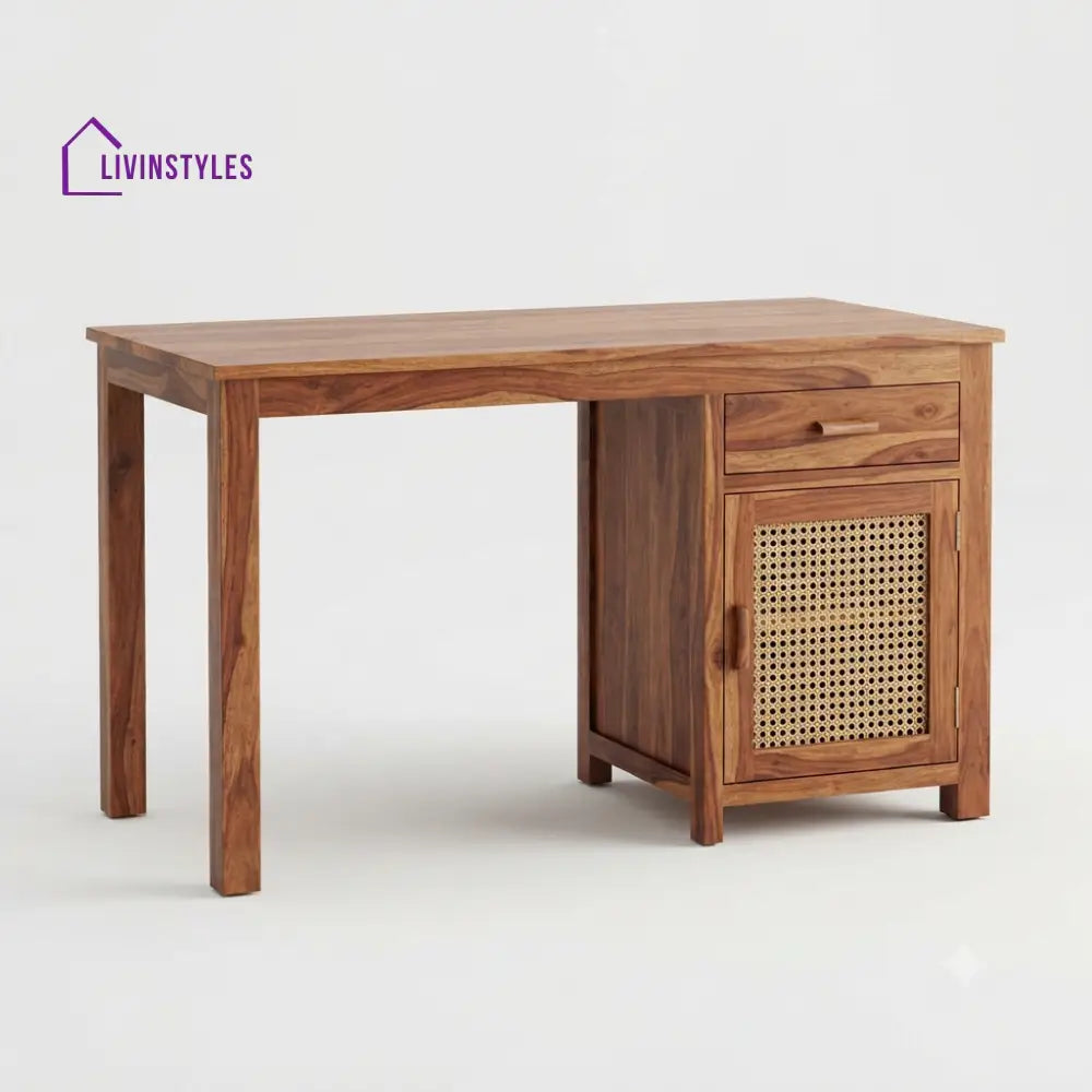 Eesha Sheesham Wood Study Table for Home | Wooden Study Table