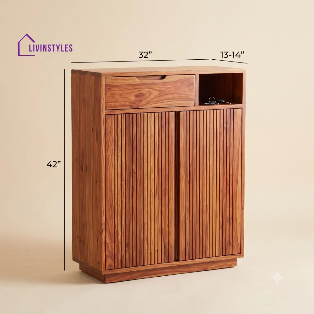 Eesha Wooden Shoe Rack for Home | Shoe Cabinet