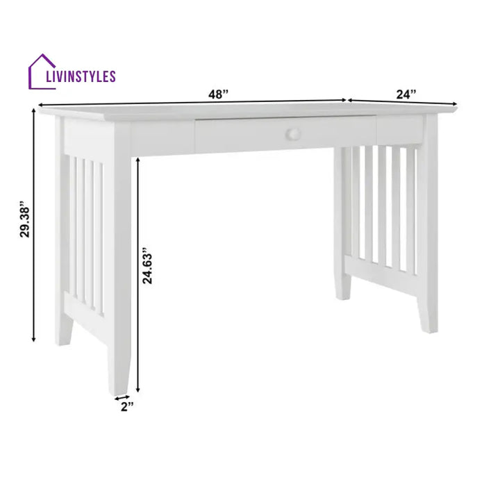 Egor Solid Wood Study Table for Students