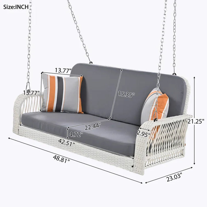 Nesta Double Seater Hanging Swing Without Stand For Balcony, Garden Swing