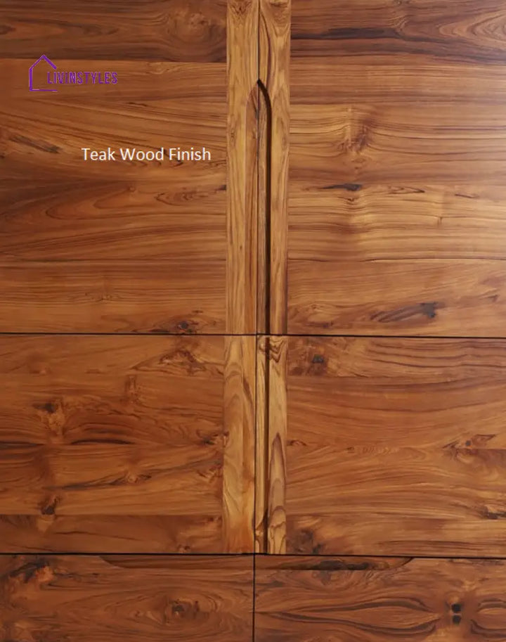 Ehan Marble Top Oak Wood Dining Table With walnut Finish Teak Wood