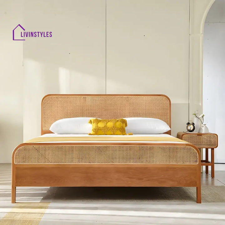 Ehan Solid Wood Bed Without Storage