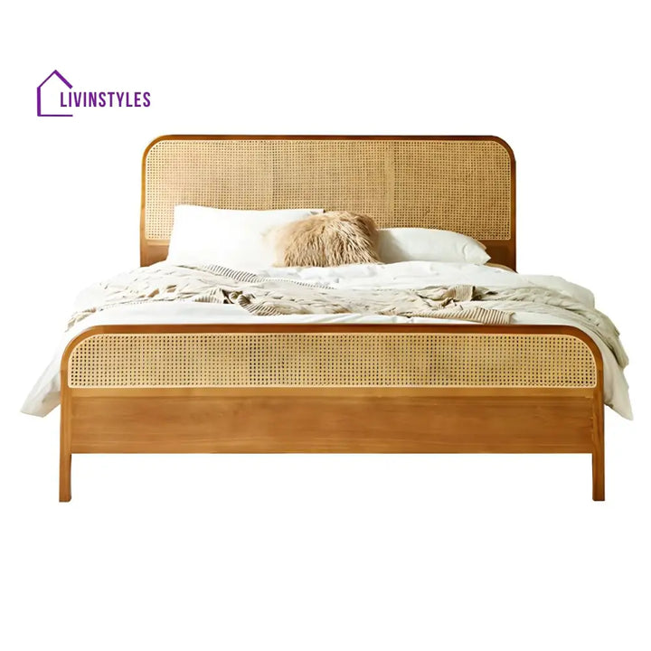 Ehan Solid Wood Bed Without Storage