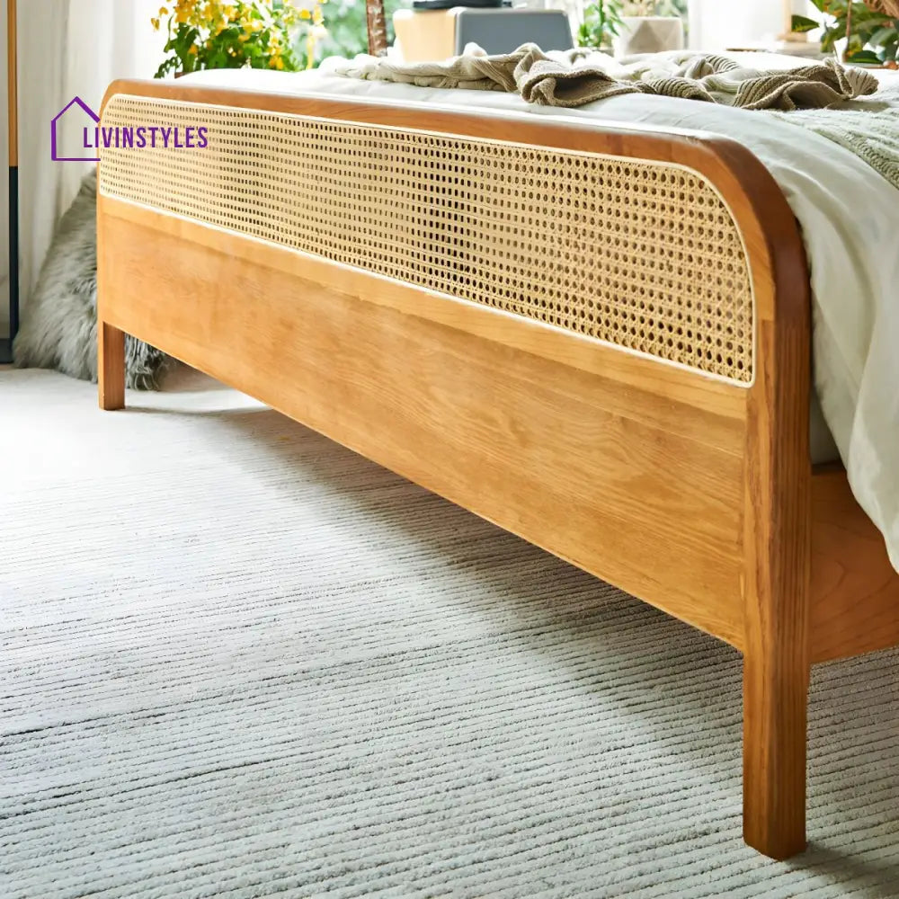 Ehan Solid Wood Bed Without Storage