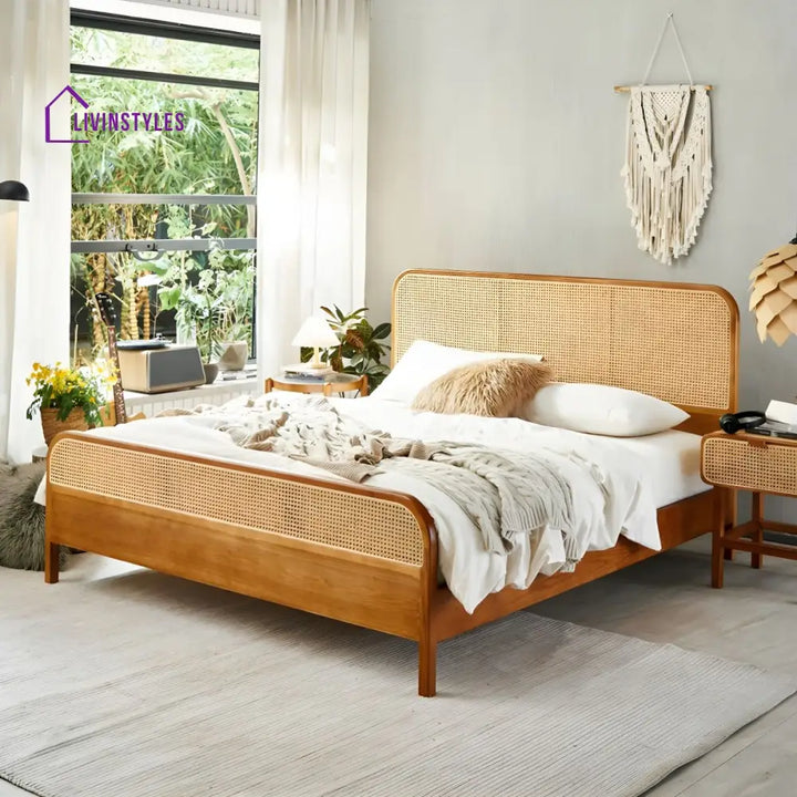 Ehan Solid Wood Bed Without Storage