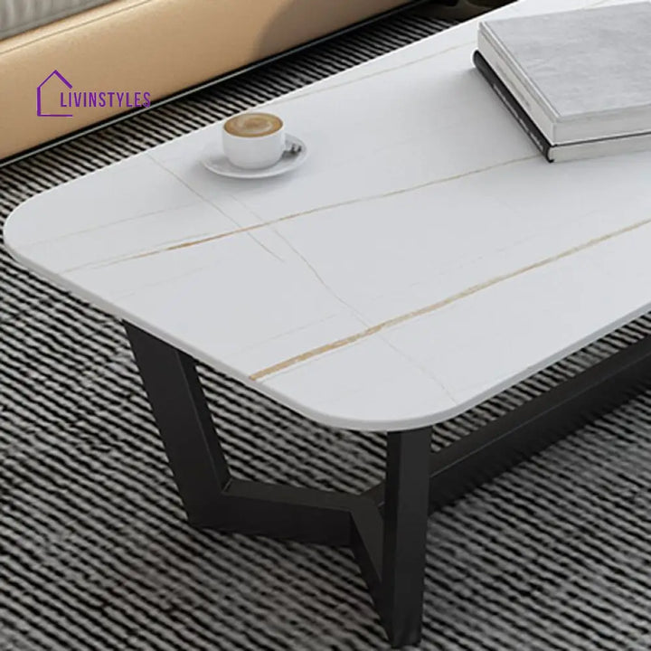 Ekansh Stainless Steel Coffee Table for Living Room