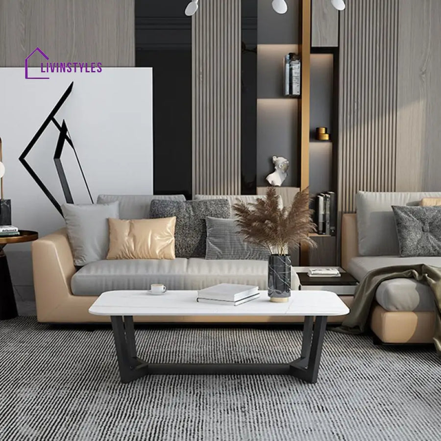 Ekansh Stainless Steel Coffee Table for Living Room