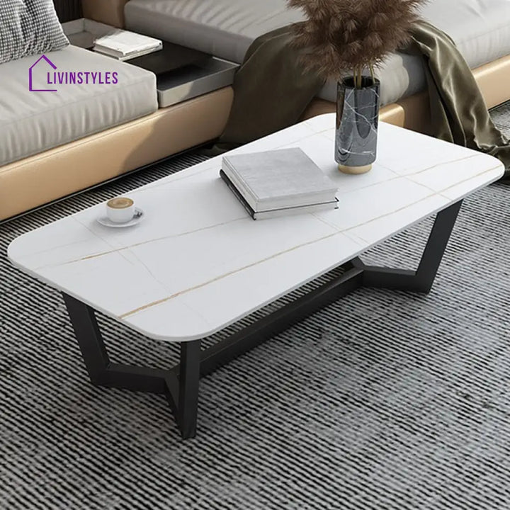 Ekansh Stainless Steel Coffee Table for Living Room