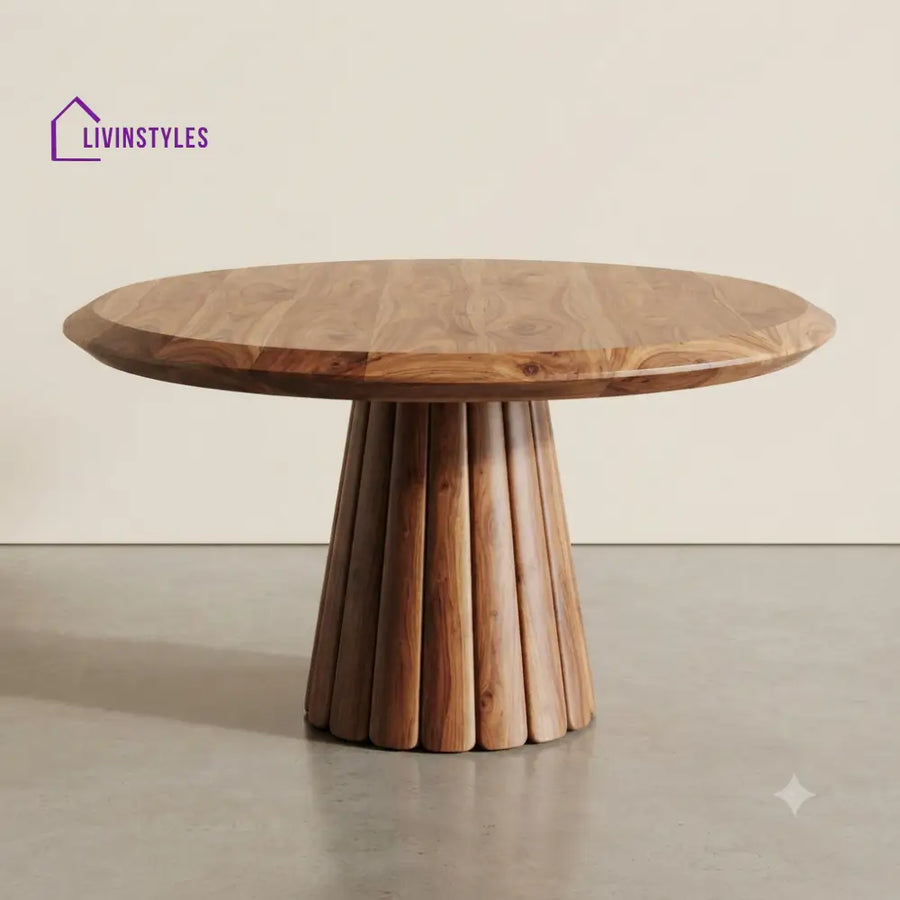 Ekanshi Wooden Round Dining Table
