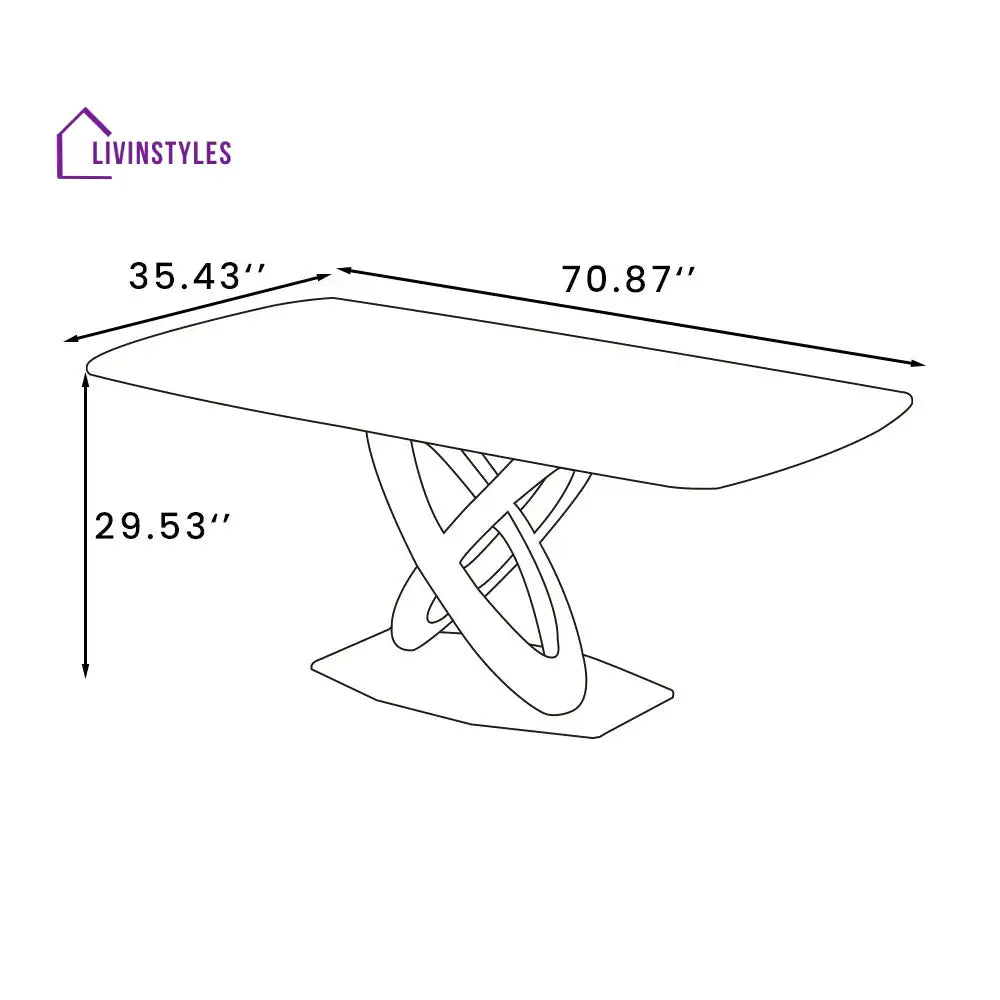 Ekaterina 7 PCS Modern Luxe Glossy kitchen Dining Table Sets