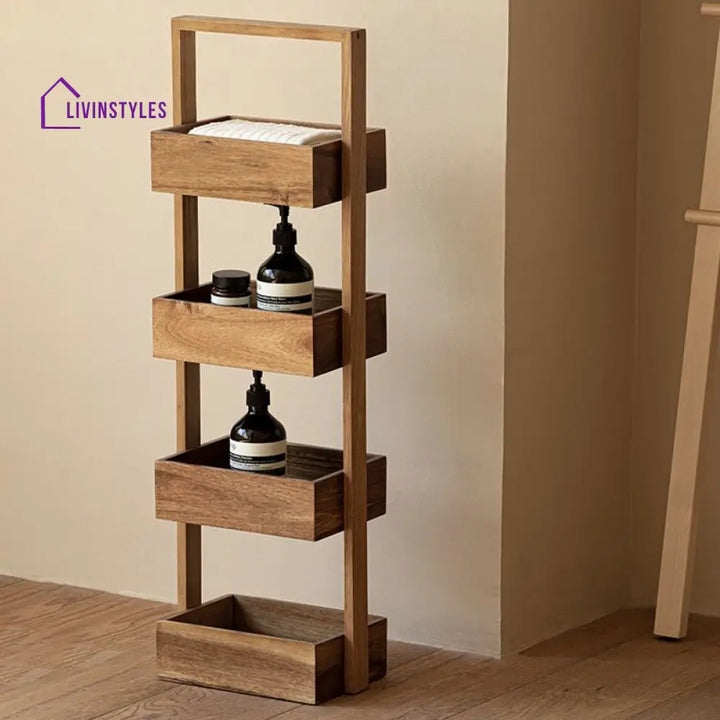 Ekaterina Solid Wood Fruit Basket | Storage Shelves