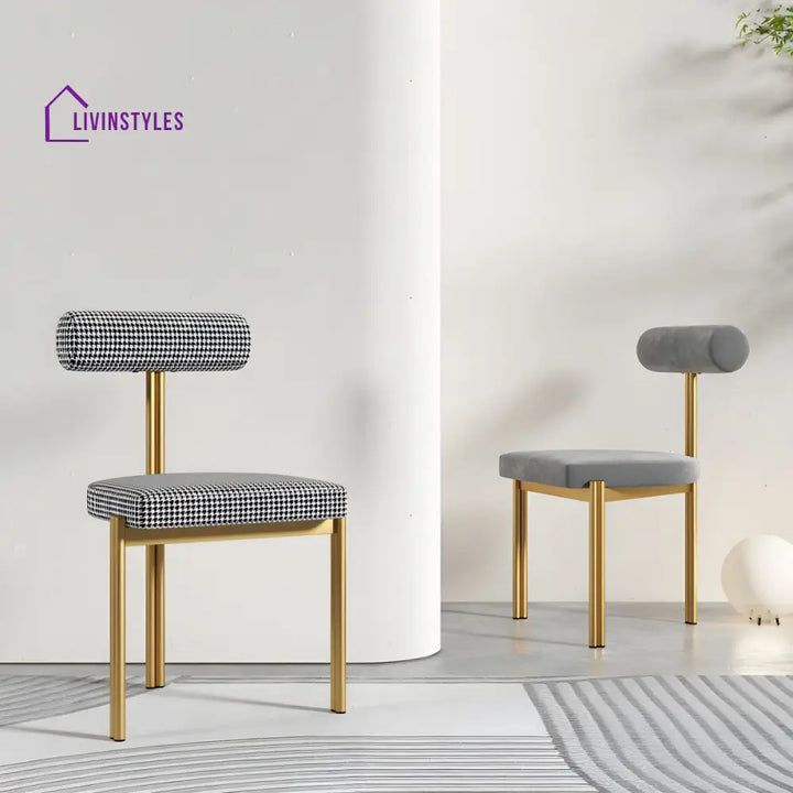 Ekisha Metal Dining Chair | Stainless Steel - Single Chair