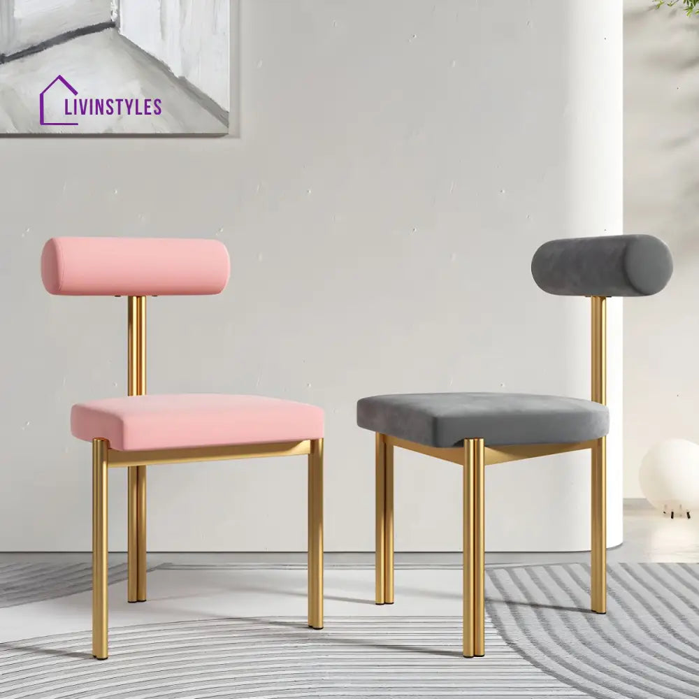 Ekisha Metal Dining Chair | Stainless Steel - Single Chair