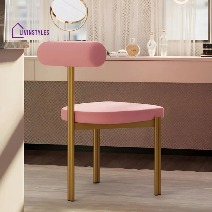 Ekisha Metal Dining Chair | Stainless Steel - Single Chair
