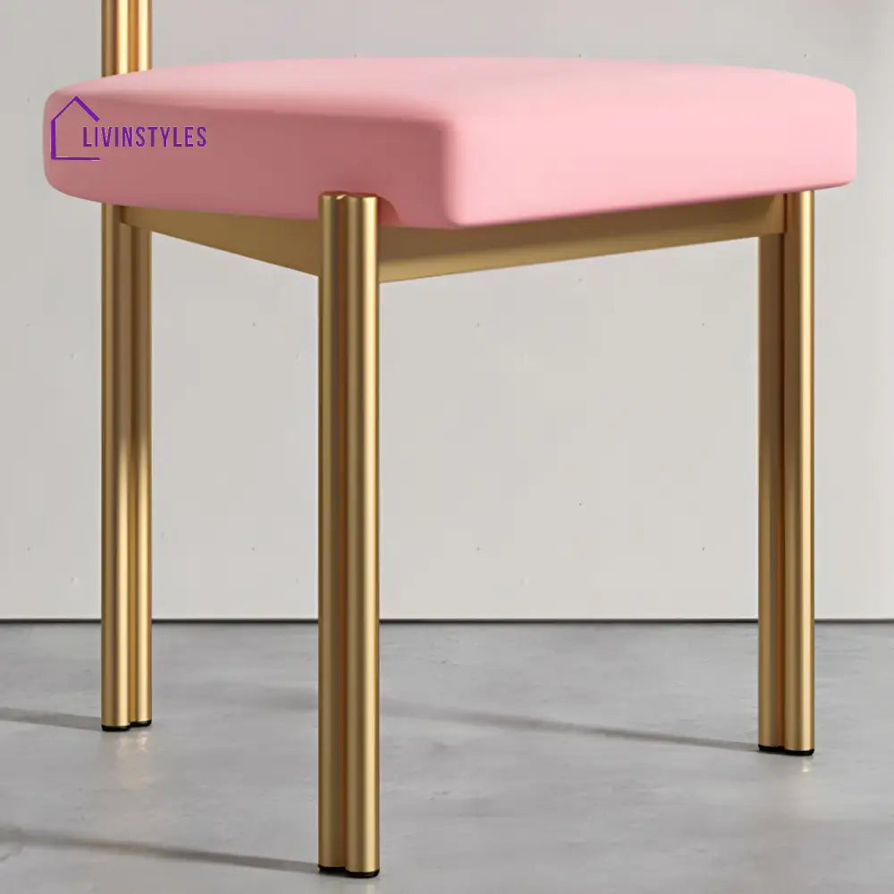 Ekisha Metal Dining Chair | Stainless Steel - Single Chair