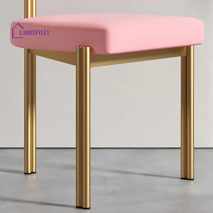 Ekisha Metal Dining Chair | Stainless Steel - Single Chair