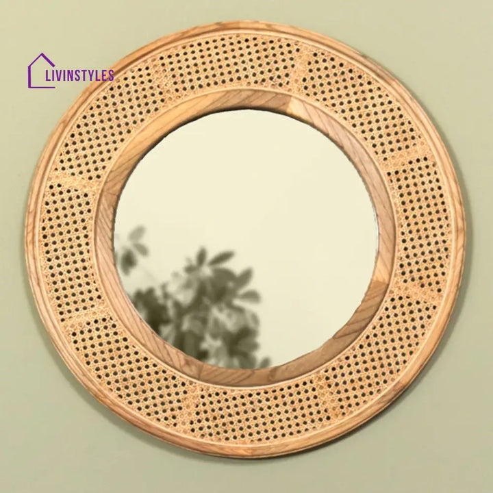 Ekisha Rattan Mirror Round