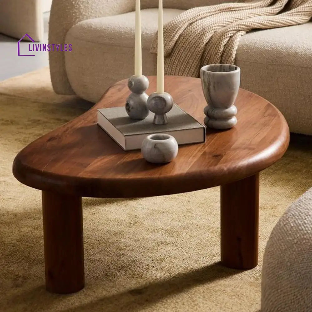 Ekisha Solid Wood Coffee Table for Living Room