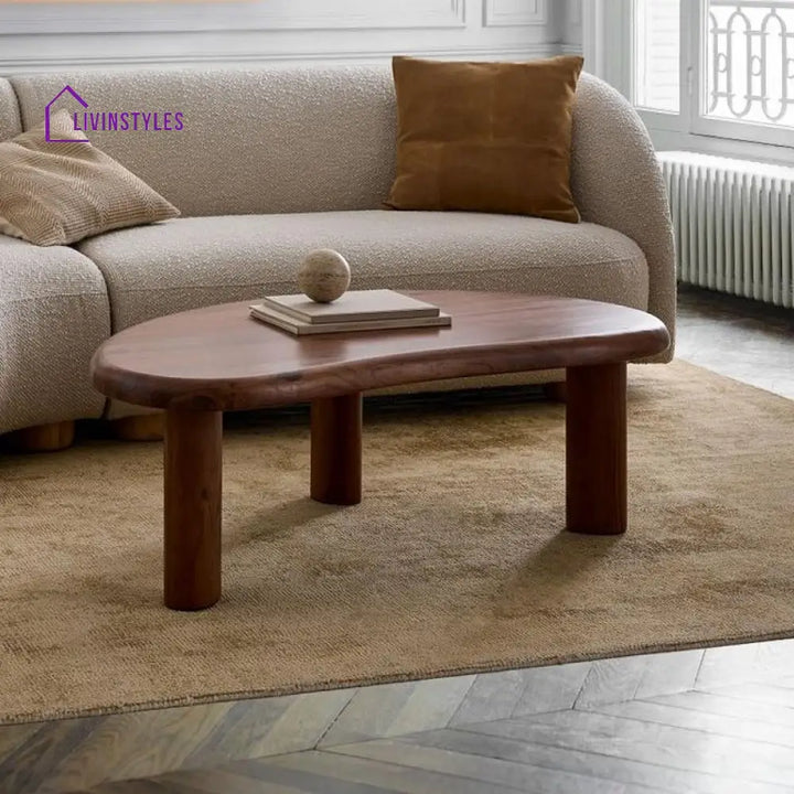 Ekisha Solid Wood Coffee Table for Living Room