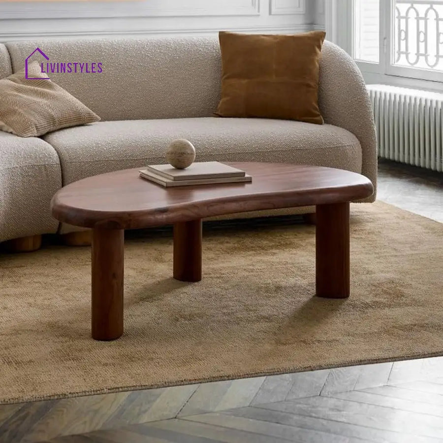 Ekisha Solid Wood Coffee Table for Living Room