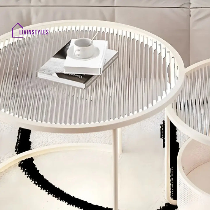 Ekisha Stainless Steel Coffee Table for Living Room