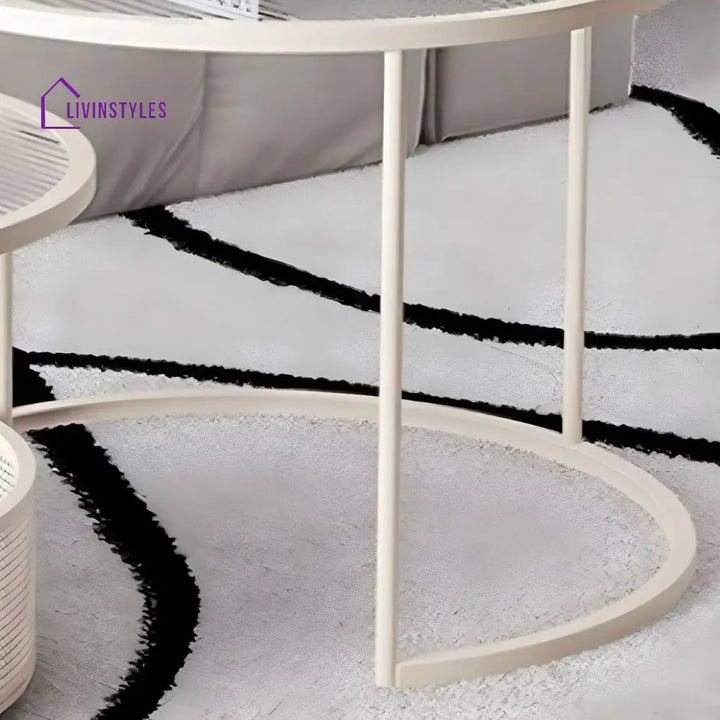Ekisha Stainless Steel Coffee Table for Living Room