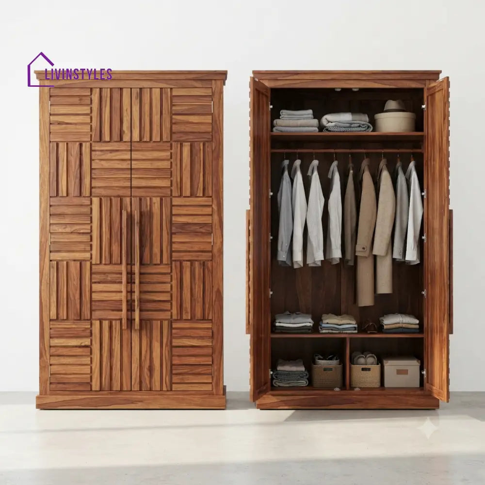 Ekta Wooden Wardrobe for Clothes | Cupboard for Clothes