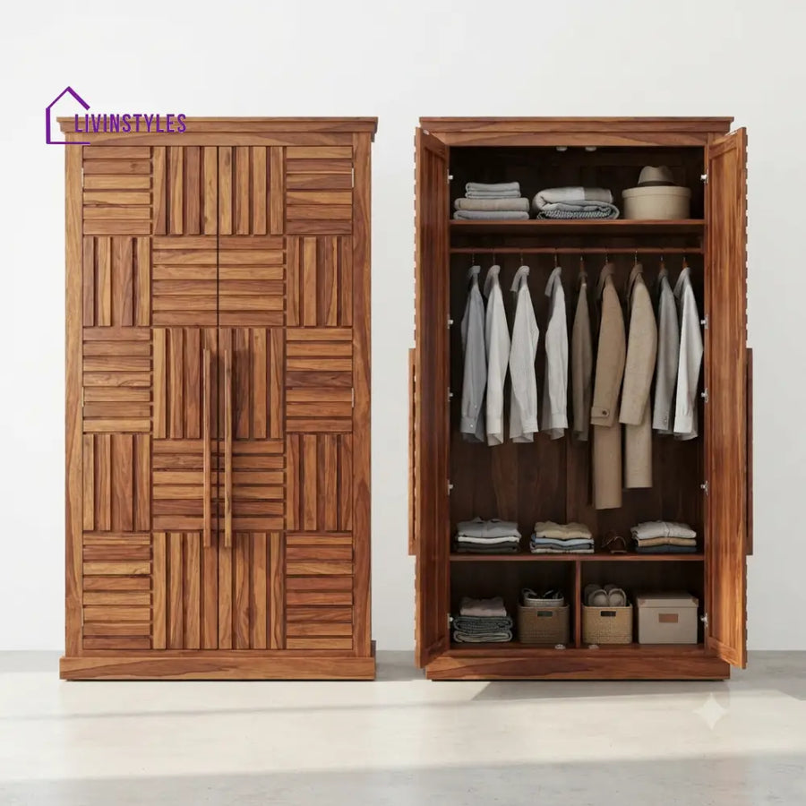 Ekta Wooden Wardrobe for Clothes | Cupboard for Clothes