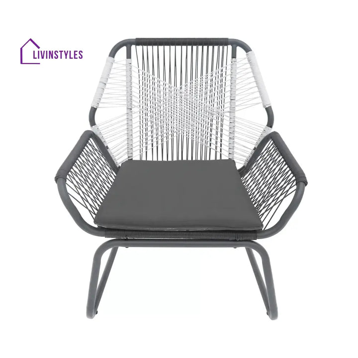 Elara Outdoor Rope Double Tone 3-Piece Patio Set - Patio Set