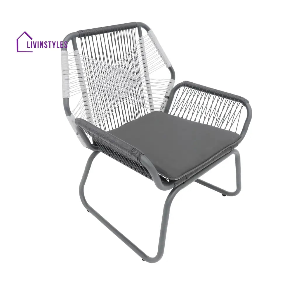 Elara Outdoor Rope Double Tone 3-Piece Patio Set - Patio Set