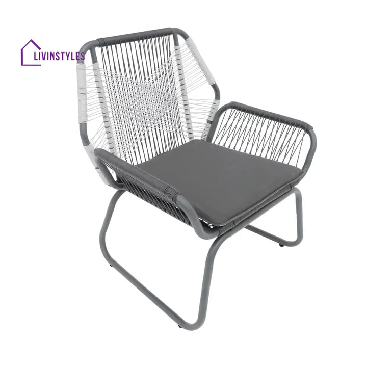 Elara Outdoor Rope Double Tone 3-Piece Patio Set - Patio Set