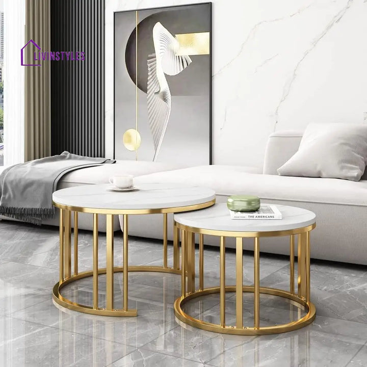 Elegant Modern Minimalist Stylish Nesting Coffee Table Table