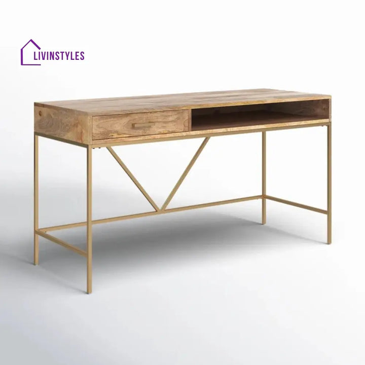 Elena Solid Sheesham Wood Study Table for Students