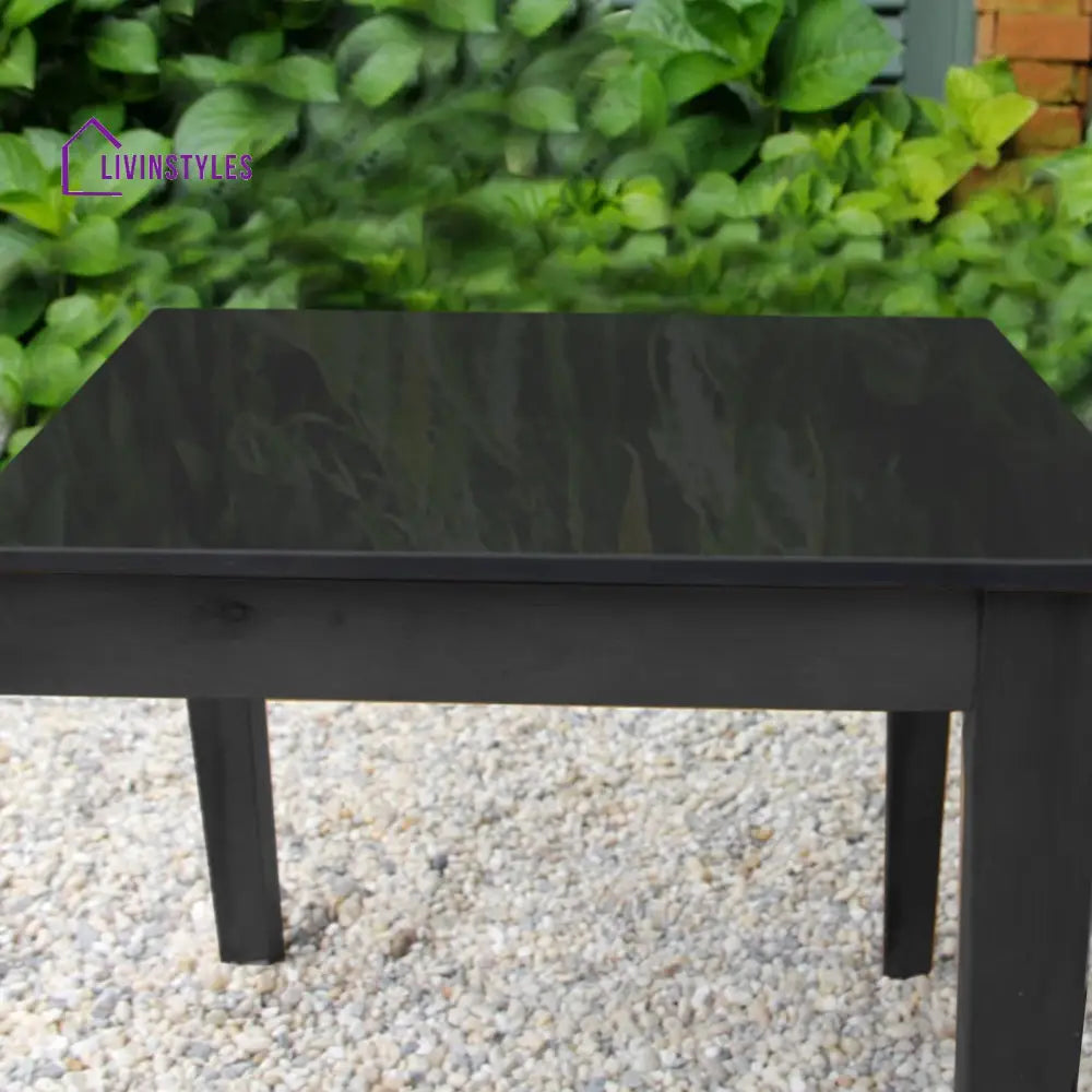Elicia Outdoor Patio Seating Set 2 Chairs and 1 Table Set (Black) Braided & Rope - Coffee Table Sets