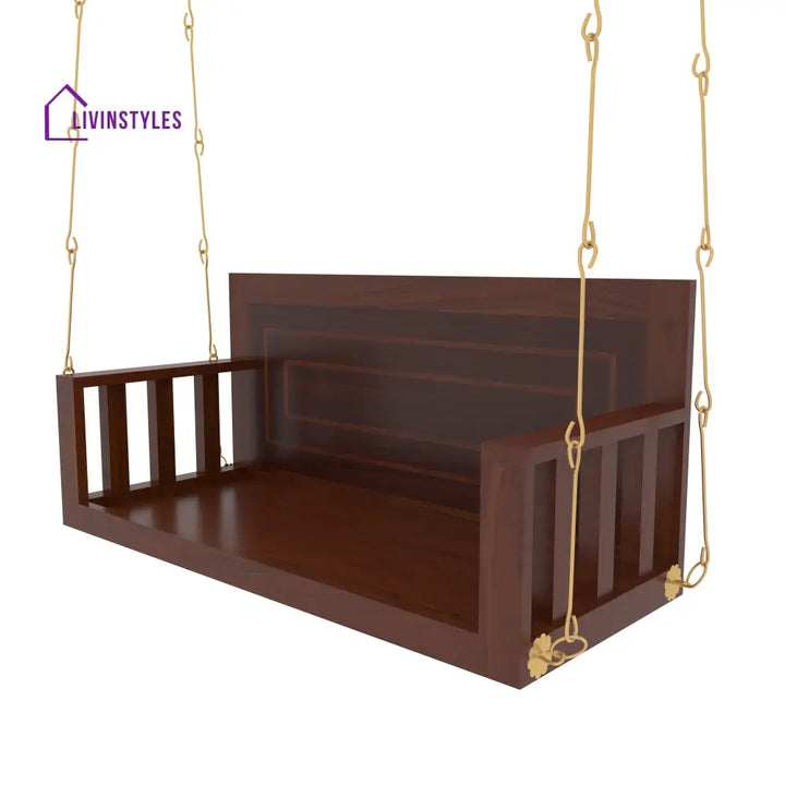 Elina Southern Western Dark Finished Wooden Handmade Swing Swing