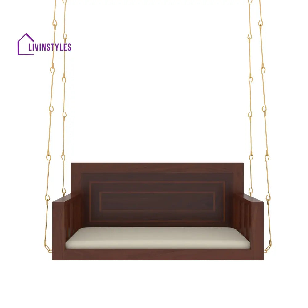 Elina Southern Western Dark Finished Wooden Handmade Swing Swing